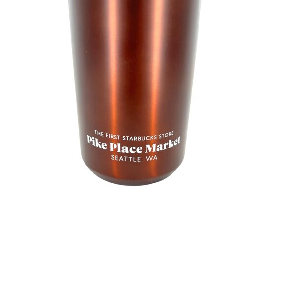 Starbucks Pike Place Market 20Oz Vacuum Insulated Water Bottle Copper Finish New - Picture 4 of 15